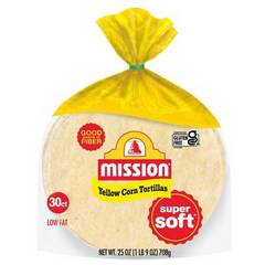 Mission Super Soft Yellow Corn Tortillas 30 Ea