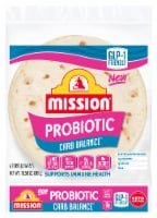 Mission Probiotic Carb Balance Soft Taco Size Flour Tortillas - 6 ct