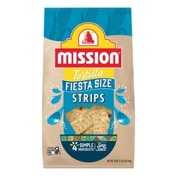 Mission Strips White Corn Tortilla Chips - 18 Oz