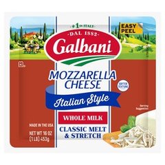 Galbani Italian Style Classic Melt & Stretch Whole Milk Mozzarella Cheese 16 Oz