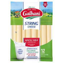Galbani Whole Milk Mozzarella String Cheese 12 Ounces