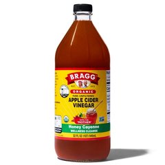 Bragg Honey Cayenne Wellness Cleanse Vinegar Apple Cider - 32 Fl. Oz.