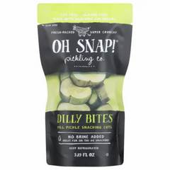 OH SNAP! Dilly Bites Dill Pickle Snacking Cuts Pouch Refrigerated