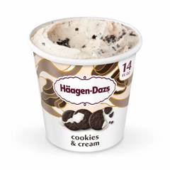 Haagen Dazs Cookies and Cream Ice Cream Kosher 14 oz