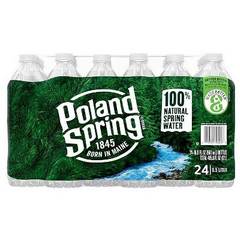 Poland Spring 100% Natural Spring Water - 24 pk