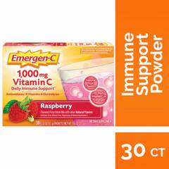 Emergen-C 1000 mg Vitamin C Raspberry Immune Support Powder