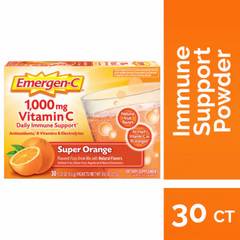 Emergen-C 1000 mg Vitamin C Super Orange Immune Support Powder