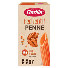 Barilla Red Lentil Penne Pasta - Vegan, Gluten Free, Non GMO & Kosher - Plant Based