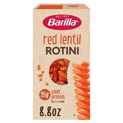 Barilla Red Lentil Rotini Pasta - Vegan, Gluten Free, Non GMO & Kosher - Plant Based