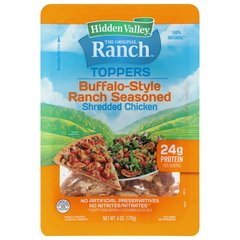 Hidden Valley The Original Ranch Toppers Buffalo-Style Ranch Seasoned Shredded Chicken 6 oz