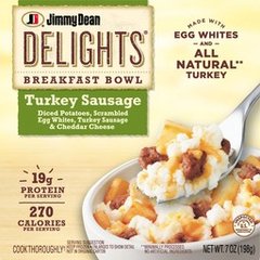 Jimmy Dean Delights Breakfast Bowl, Turkey Sausage, Frozen, Bowl