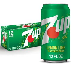 7UP Lime Lemon Caffeine-Free Soda Cans