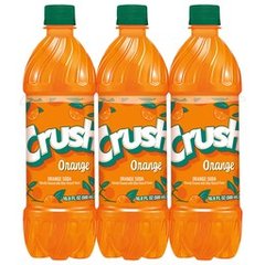 Crush Orange Caffeine Free Soda Bottles