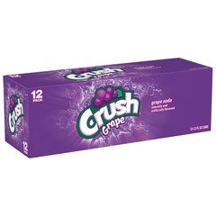 Crush Grape Soda, 12 fl oz cans, 12 pack