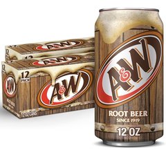 A&W Root Beer Soda Cans