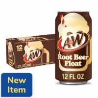 A&W Root Beer Float Soda - 12 pk