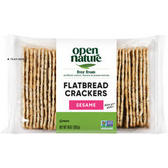 Open Nature Crackers Flatbread Sesame - 10 Oz