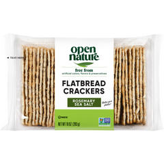 Open Nature Rosemary Seasalt Flatbread Crackers - 10 oz