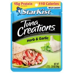 Star Kist Wild Caught Premium Herb & Garlic Tuna 2.6 Oz