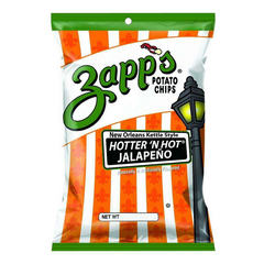 Zapp's Kettle Potato Chips Hot Jalapeno 8 Ounces