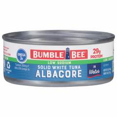Bumble Bee Solid White Tuna Alabacore Low Sodium 5 Ounces