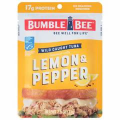 Bumble Bee Lemon & Pepper Wild Caught Tuna 2.5 Ounces