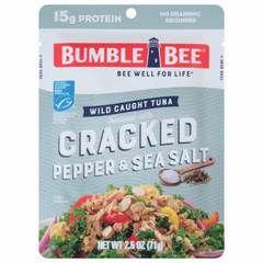Bumble Bee Wild Caught Cracked Pepper Sea Salt Tuna 2.5 Ounces