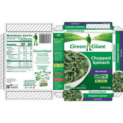 Green Giant Bag In Box Chopped Spinach 8 ounces