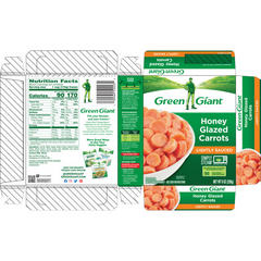 Green Giant Boxed Vegetables Honey Glazed Carrots 8 Ounces