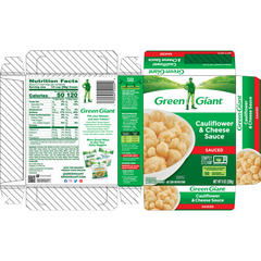 Green Giant Boxed Cauliflower and Cheese Sauce 8 Ounces