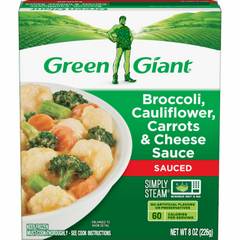 Green Giant Simply Steam Broccoli Cauliflower Carrots & Cheese Frozen
