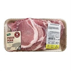 Thin Sliced on the Bone Center Cut Pork Loin Chops