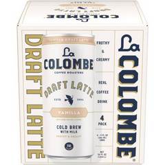 La Colombe Coffee, Vanilla Latte, 9 fl oz Cans, 4 Pack