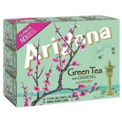 AriZona Ginseng & Honey Green Iced Tea Multipack Cans