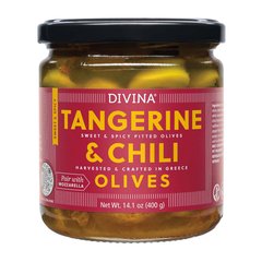 Divina Imported Tangerine & Chili Pitted Olives