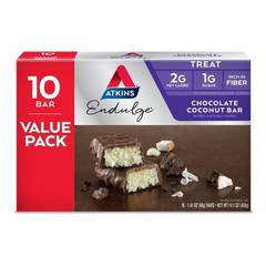Atkins Endulge Low Carb Chocolate Coconut Bars Value Pack - 10 ct