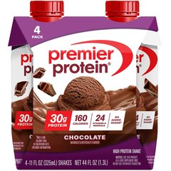 Premier Protein Chocolate 30g High Protein Shakes - 4 pk