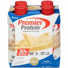 Premier Protein Vanilla 30g High Protein Shakes - 4 pk