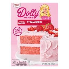 Duncan Hines Dolly Parton's Strawberry Cake Mix 15.25 Ounces