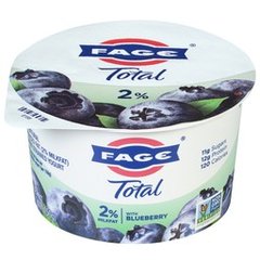 Fage Total Blueberry 2% Milkfat Low Fat Greek Yogurt Cup