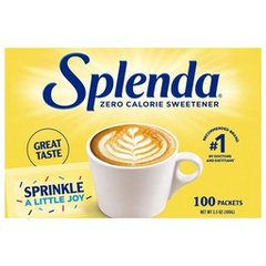Splenda Zero Calorie Sweetener Packets 100 Pack