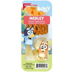 CrunchPak Bluey Medley Sliced Apples Cheddar Cheese Pretzels
