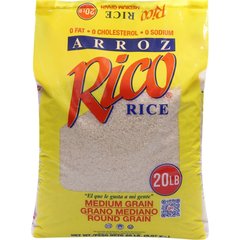 Rico Medium Grain Rice 20 Pounds