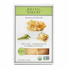 Rustic Bakery Organic Sourdough Rosemary & Olive Oil Flatbread Bites