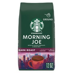 Starbucks Morning Joe, Ground Coffee, Dark Roast, 12 oz