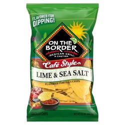 On the Border Cafe Style Lime & Sea Salt Tortilla Chips