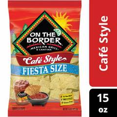 15 oz On The Border Café Style Fiesta Size Tortilla Chips