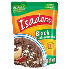 Isadora Beans Refried Black - 15.2 Oz