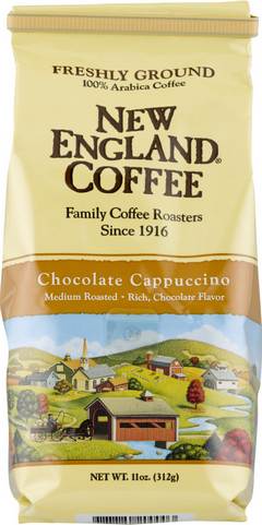 New England Coffee Chocolate Cappuccino Medium Roast Coffee 11 Ounces