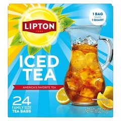 Lipton Unsweetened Black Iced Tea Family Size Bags